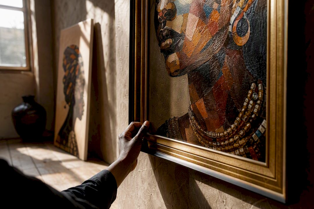 Intimate alternative Black art gallery space